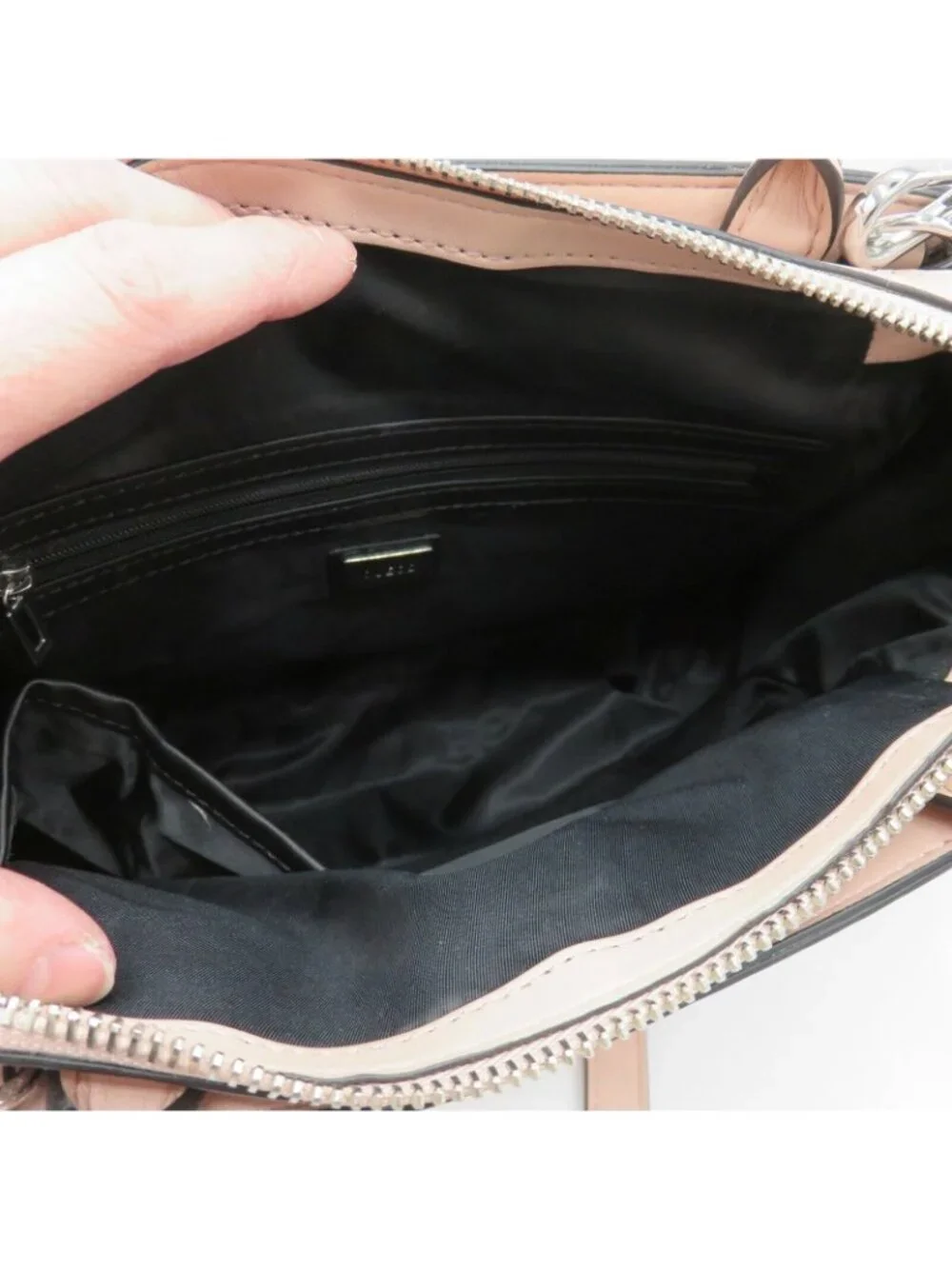 GUESS Abriella Blush Pink Faux Leather Logo Flap Top Handle Crossbody Purse NEW